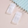 WinldMonmo 3Pcs Transparent 15ml Empty Refillable Deodorant Containers, Plastic Lip Balm Tubes, Lip Gloss Holders, Can be Used Repeatedly