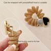 8 Pcs Heart Elastic Braided Telephone Wire Hair Bands Design Spiral Hair Ties Phone Cord Straight Spiral No Crease Elastic Coils Hair Scrunchies Ponytail Accessories for Women