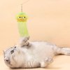 Andiker Cat Wand Toy, 35 Inches Flexible Cat Stick with Cute Jellyfish Cat Wand Replacement Cat Teaser Toy Sturdy Interactive Cat Toy for Indoor Cats to Chase Pounce Entertain (Yellow)