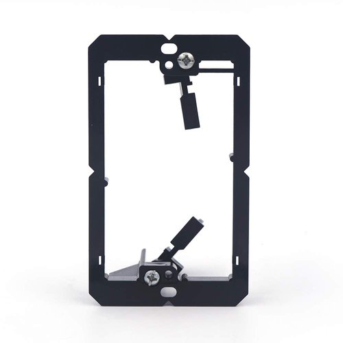 VCE Low Voltage Mounting Bracket (1 Gang, 5 Pack) for Single Gang Wall Plate, Telephone Wires, Network Cables, HDMI, Coaxial, Speaker Cables, Black