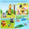 HOGOKIDS Party Favors for Kids - 20 Pack Animals Building Blocks Toy for Easter Gifts Goodie Bags Stocking Stuffer Classroom Prizes Building Set, Valentines Day Birthday Gift for Boys Girls Ages 6-12+