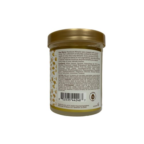 African Pride Moisture Miracle Hydrate & Hold Curl Defining Hair Gel, For Natural Coils & Curls, Hydrates & Controls Frizz, 18 oz