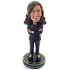 Pesky Patriot Kamala Harris Vice President Bobblehead Doll | 7” Tall Resin Doll Figure Makes a Idea for VP Harris Supporters