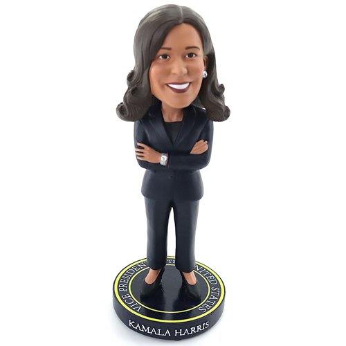 Pesky Patriot Kamala Harris Vice President Bobblehead Doll | 7” Tall Resin Doll Figure Makes a Idea for VP Harris Supporters