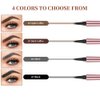 3D Microblading Eyebrow Tattoo Pencil 4 Fork Tip, Waterproof Magic Eyebrow Pencil Microblading Eyebrow Pencil, Natural Long-Lasting Fine Stroke Eyebrow Pencil with Micro-Fork Tip (C-Light Brown)