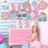 Sweet Comic Ice Cream Donut Hanging Swirl Party Decor, Pastel Cartoon 2D Comic Donut/Candy Party Ceiling Streamers for Girl Ice Cream Theme Birthday Party Kids Candy Wedding Baby Shower Party Supplies