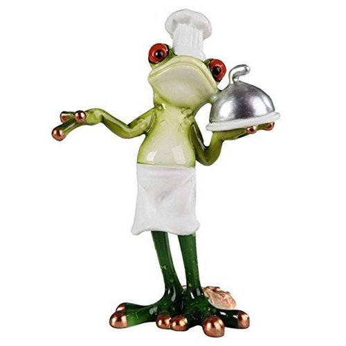 StealStreet Standing Frog What's for Dinner Chef Decorative Figurine Statue
