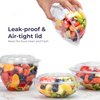 Fit Meal Prep 150 Pack 32 oz Clear Plastic Salad Bowls with Airtight Lids, Disposable To Go Salad Containers for Lunch, Meal, Party, BPA Free Clear Bowl for Acai, Green Salad, Fruits, Nuts