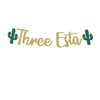 Three Esta Banner Gold Glitter, Fiesta 3rd Birthday Party Decorations, Mexican Fiesta Themed Child 3rd Birthday Party Decorations, Three-Esta Birthday Party Decorations