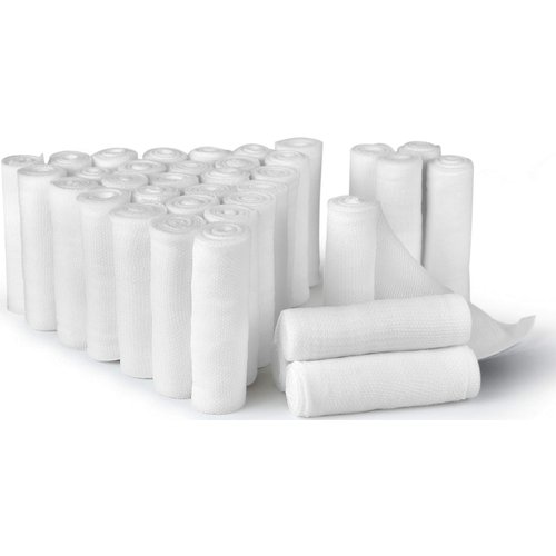 D&H Medical Pack of 36 Gauze Bandage Roll 2 Inches x 4 Yards - Medical Gauze Wrap for Wounds Care - Easy to Use Cotton Sterile Gauze Rolls for Hand Wrap Dressing Ankles & Knees