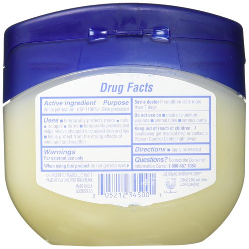 Vaseline 100% Pure Petroleum Jelly, Original Skin Protectant, 13 Oz (Pack of 2)
