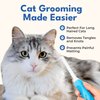 Dog & Cat Combs For Grooming Long Haired Cats & Dogs - Top Pet Detangler Brush For Long & Curly Hair - Comb Removes & Prevents Matted Fur - Perfect For Goldendoodle, Poodle Mixes, and Cat Undercoat
