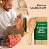 StyleShark Bamboo Paddle Brush - Scalp Massager for Hair Growth, Suitable for Men, Women, and Kids with Curly, Thin, Long, Short, Wet or Dry Hair