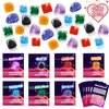 Lionoble Valentines Day Gifts for Kids, 28 Pack Valentines Cards with Rocks Bulk, Crystal Gems Minerals Rocks Collection Kit, Valentine Exchange Card for Girls Boys School Classroom Party Favors