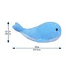 Doindute Blue Plush Whale Stuffed Animal Toy, Soft Cuddly Plushie Hugger Toy for Boys & Girls, Birthday Gifts for Kids or Girlfriend, 10"