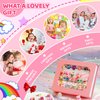 Jewelry Girl Toys for Ages 2-4, Adjustable 28 Lovely Rings for Kids, Clip On Earrings in Gift Box, 2 3 4 5 6 7 8 Year Old Girls Christmas Birthday Gifts, Toddler Toy for Princess Dress Up, Party Favor