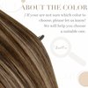 LaaVoo U Tip Hair Extensions Human Hair Brown Balayage Dark Brown Ombre Ash Blonde 16 inch 50g/50s Human Hair U Tip Extensions Fusion Keratin Tip Hair Extensions Human Hair Straight
