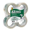 Duck Brand EZ Start Packing Tape Refill, 4 Rolls, 1.88 Inch x 54.6 Yard, Clear (280068)