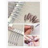 SQULIGT 5Pcs Nail Art Liner Brushes, Nail Gel Polish Painting Brush Set, Thin Nail Art Drawing Pen (7/9/11/15/18mm)
