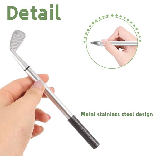 24 PCS Cool Golf Party Favor Set Includes 12 Golf Ballpoint Pen 12 Golf Plastic Balls Mini Decorative Golf Pens Funny Sports Golfing Club Props for Golf Themed Party Supplies