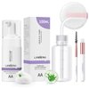 LANBENA Lash and Eyelash Cleanser Kit 100ml - Amino Acid Foam for Sensitive Skin, Makeup Remover, Paraben & Sulfate Free