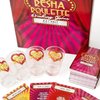 Caresha Please Resha Roulette Card, A Drinking Card Game for Parties and More, Includes 120 Cards and 4 Shot Glasses, Adult Drinking Game, Roulette Shot Drunk Lovers Card Game