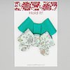 Set of 4 felt bows yellow, green & floral (Alligator Clip Right)