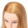 Hairlink 24-26'' Mannequin Head With Human Hair Styling Training Head Dolls for Cosmetology Manikin Maniquins Practice Head with Stand (6611W2718H)