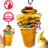 Bonka Bird Toys 2641 Party Cup Chew Shred Forage Medium Parrot Cage Toy, Conure, Ringneck, Pionus, and Similar Breed Sizes