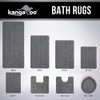 KANGAROO Luxury Chenille Bath Rug, 30x20, Extra Soft and Absorbent Shaggy Kids Bathroom Rugs, Machine Wash Mat, Strong Underside, Plush Carpet Mats for Tub, Shower, Bathtub and Bath Room, Gray
