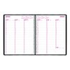 Brownline 2018 Weekly Appointment Book, Twin-Wire with Soft Black Cover, English, 11 x 8-1/2 (CB950.BLK-2018)