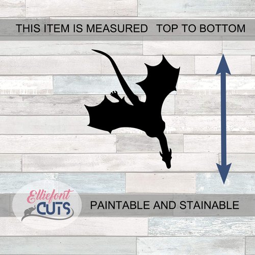 Dragon Wooden Cutouts for crafts, Laser Cut Wood Shapes 5mm thick Baltic Birch Wood, Multiple Sizes Available