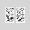 Oottati 2 Sheets Small Tiny Temporary Tattoo Stickers Snake Butterfly Heart Sun