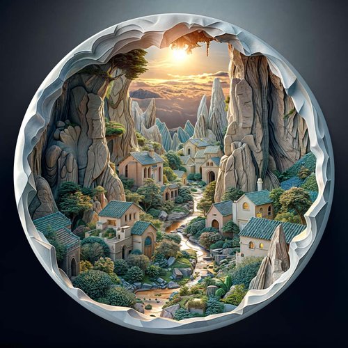 Wooden Puzzles for Adults, Vision Inside Cave Puzzles (Medium, 11.4 * 11.4in, 200pcs) with Wood Box, Unique Animal Shape Puzzles, Wooden Puzzles for Family Games and Birthday Gifts