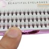 Dedila 8/10/12/14/16/17/18/20mm 60pcs 20 Root Grafting Individual False Eyelashes Mink Natural Long Eye Lashes Cluster Extension Makeup Beauty Fake Eyelash (22mm)