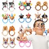 MDNHIO 36PCS Dog Party Favor 24PCS Tattoos 12PCS Paper Eyeglasses Puppy Themed Paper Photo Booth Props Birthday Party Decorations Dress Up Cute Style Funny Sunglasses Supplies Photography