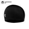 TYR mens all-season Swim cap, Black, One Size US