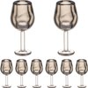 Toddmomy Doll Glasses Mini Wine Glasses 10Pcs Miniature Dollhouse Wine Glasses 1: 12 Kids Dollhouse Kitchen Toys Dollhouse Accessories Miniature Bottles