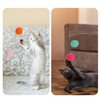 lasuroa 2pcs Cat Toy Balls Launcher, Interactive Cat Toy Ball with 30 Soft Pom Pom Balls Kitten Toys Cat Toys for Indoor Cats for Training Playing Pet Supplies