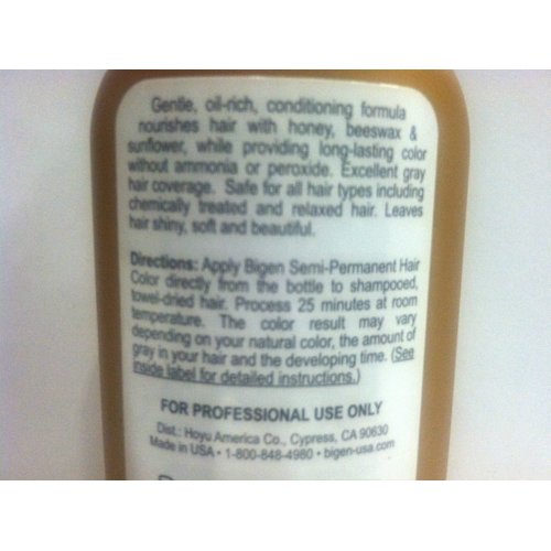 Bigen Semi Permanent Hair Color, Natural Black, 3 Fl Oz (BSPNB2)