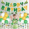 56Pcs Garbage Truck Birthday Party Supplies, Trash Truck Theme Birthday Decorations Set Includes Happy Birthday Banner Garbage Truck Hanging Swirls Garbage Truck Cake & Cupcake Toppers Balloons