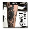 UBICA Temporary Tattoos Adult, 2 Sheets Fake Tattoos, Realistic And Long-Lasting Non-Reflective, Waterproof For 1-2 Weeks, Demons With Out-Of-Body Experiences 4.7x6.8in