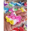 colorbopop Bulk Mini pop Bubble Keychain Fidget Present,Bee Party Favors,Classroom Students Boys Girls Birthday Small Gifts