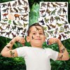 108 PCS T Rex Dinosaur Temporary Tattoos Birthday Party Decorations Favors Supplies Decor 3D Tyrannosaurus Rex Dino Trex Cute Stickers For Toddller Boys Girls Gift School Prizes Rewards