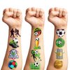 90 PCS Soccer Ball Temporary Tattoos Sticker Football, Sports Themed Birthday Party Decorations Supplies Favors Gifts Girls Boys Europa, World Cup Cute Tattoo School Reward Game
