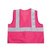 JORESTECH High Visibility Safety Vest with Reflective Strips and Velcro (Pink)