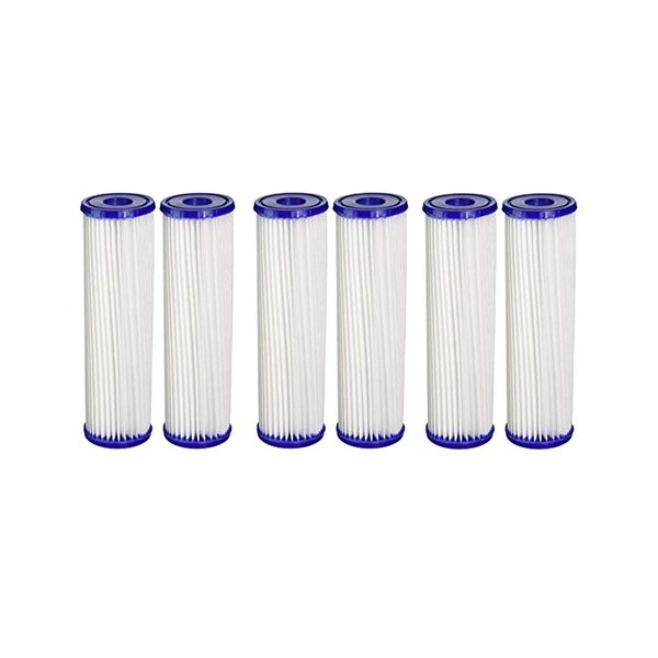 CFS – 6 Pack Sediment Water Filter Cartridges Compatible with S1A-D Models – Remove Bad Taste & Odor – Whole House Replacement Water Filter Cartridge, White