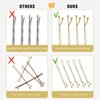 PROPOG Bobby Pins 200 Pcs, Hair Pins for Buns & Updos Hair Accessories Bobby Pin Metal Hair Pin with Storage Box Hairpins for Women and Girls (Black Gold Brown Silver)