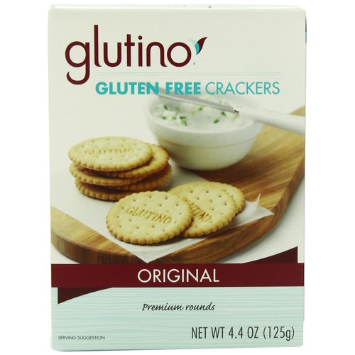 Glutino Gluten Free Crackers, Original, 125-grams (Pack of 3)