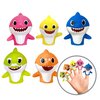 Nickelodeon Pink Fong Baby Shark Bath Toys Set for Children's Tub Time - Cups, Finger Puppets, and Bath Squirters, Blue/Green, 10 Pieces